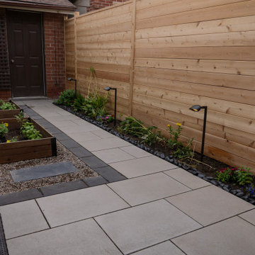 Custom Cedar Privacy Fence, Pergola & Backyard Landscape Transformation