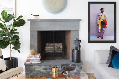 Beach style home design photo in DC Metro