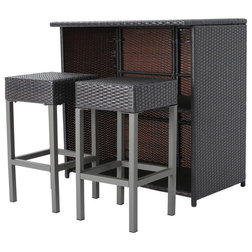 Tropical Outdoor Pub And Bistro Sets by GDFStudio