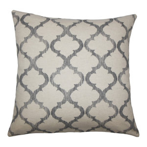 Standard//20 x 26 The Pillow Collection Caitir Geometric Bedding Sham Grey