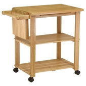 John Boos High-Quality Maple Wood Top Work Table with Galvanized Steel  Base, 60 x 30 x 1.5-Inches