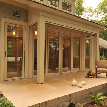 Solar glass wall mode -- Passive Solar Addition
