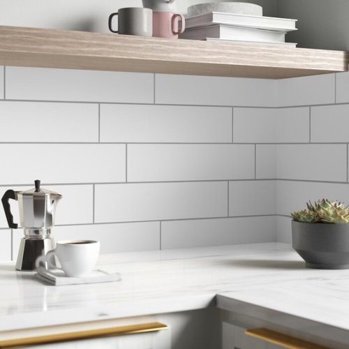 wrapping subway tile around corner