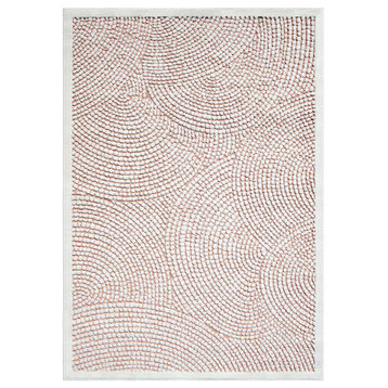 Orian Nouvelle Boucle Alice Springs Natural Honeycomb Area Rug, 5'2" x 7'6"