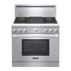 Thermador 36" Pro Harmony Dual Fuel Range, Stainless Steel | PRD364GDHU - Gas Ranges And Electric Ranges