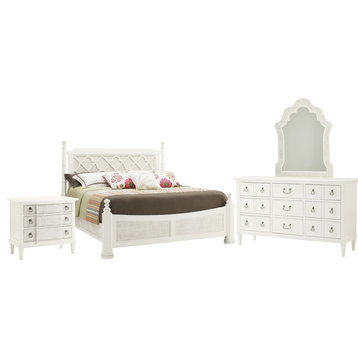 Tommy Bahama Home Ivory Key Bedroom Set With Queen Bed