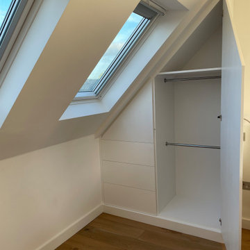 Slope ceiling small cupboard