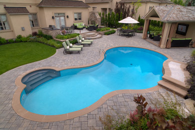 This is an example of a mediterranean landscaping in Toronto.
