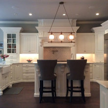 New England kitchen and Family room