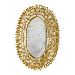 Worlds Away - Worlds Away Carmelita Oval Accent Mirror - Wall Mirrors