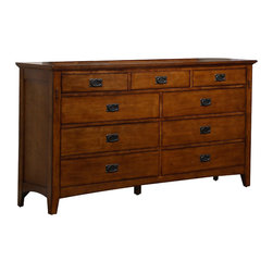 Sunset Trading - Sunset Trading Tremont Dresser, Warm Chestnut - Dressers