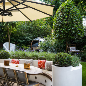 Modern Family Garden Design in West London