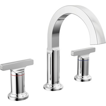 Delta 355887-DST Tetra 1.2 GPM Widespread Bathroom Faucet - Lumicoat Chrome