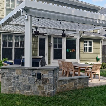 Bethesda Equinox Adjustable Louvered Roof, Patio and Grill Station