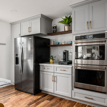 Stunning Two-Tone Transitional Kitchen Remodel Done With New Cabinets