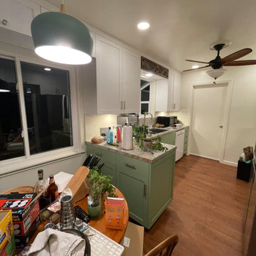 Kitchen Remodel 2024 Oakland/ white and light green