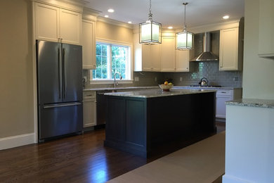 Inspiration for a transitional kitchen remodel in Boston
