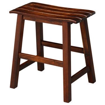 Slat Seat Stool - 18" Seat Height