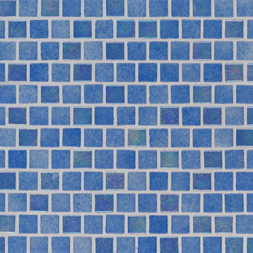 Hawaiian Beach 1x1 Staggered Glass Mosaic Tile, Sample