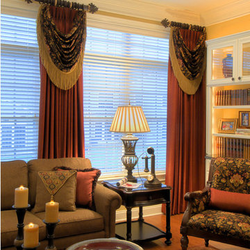 DRAPERIES - WINDOW TREATMENTS - FUN WITH FABRIC -  DECORATING DEN