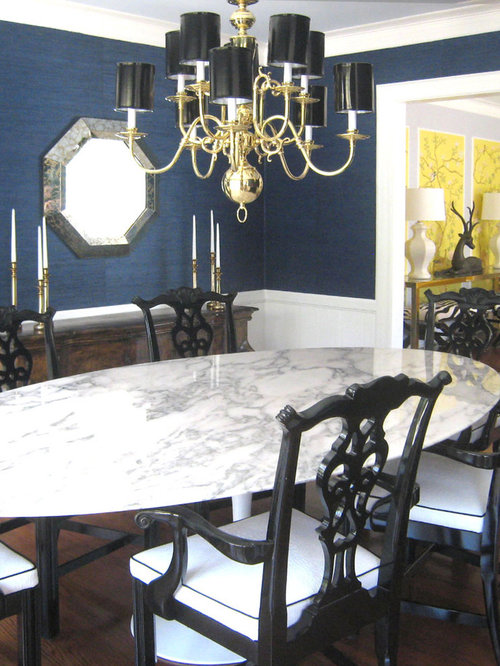 Navy Grasscloth | Houzz