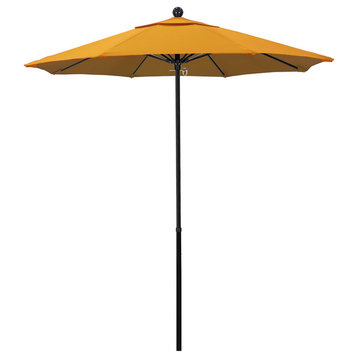 California Umbrella Oceanside 7.5' Black Market Umbrella, Yellow