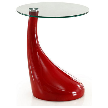 Lava Accent Table, Red