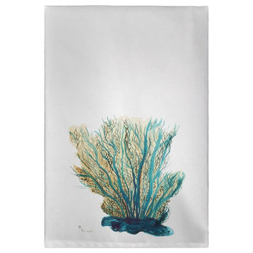 Blue Coral Guest Towel - Two Sets of Two (4 Total)
