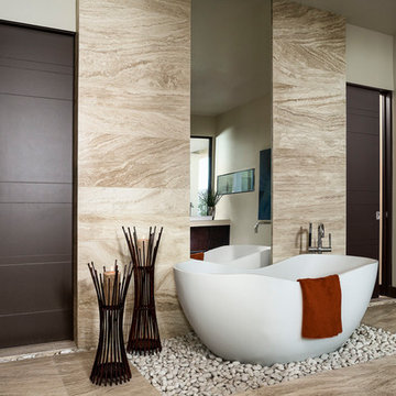 Brown Pocket Doors