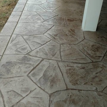 Haymarket Hamilton stamped concrete patio