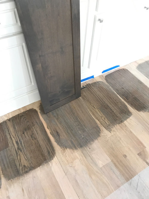 Anyone ever use this mix of stains on the floor? does not need to match the...