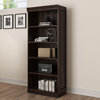 Grimbergen Solid Wood 5 Shelf Contemporary Style Bookcase