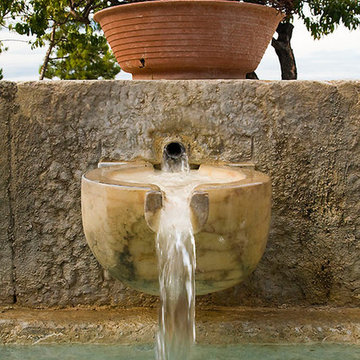 Exterior water Fountains for Pools and Walls, Mediterranean Style