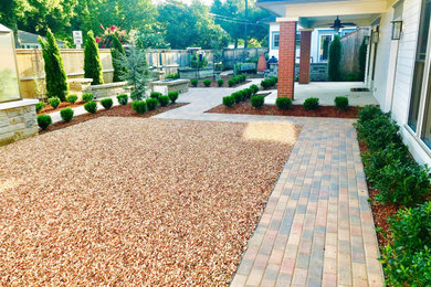 Patio - backyard brick patio idea in Oklahoma City
