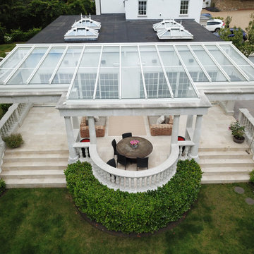 A bespoke glass veranda solution for an existing structure