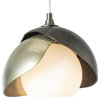 161183-1043 Brooklyn Double Shade Low Voltage Mini Pendant in Natural Iron