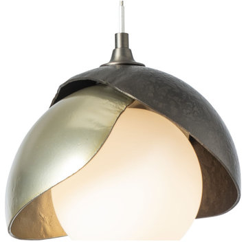 161183-1043 Brooklyn Double Shade Low Voltage Mini Pendant in Natural Iron