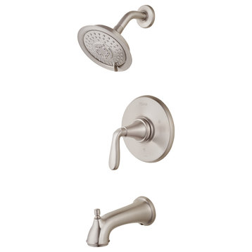 Northcott 1-Handle Tub and Shower Trim, Brushed Nickel