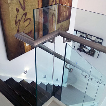 Glass Railings in Modern Miami Home