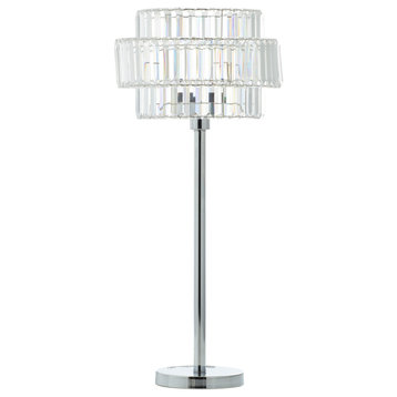Contemporary Silver Metal Table Lamp 561205