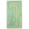 Capel Waterway Green 0470_200 Braided Rugs - 27" X 48" Concentric Rectangle