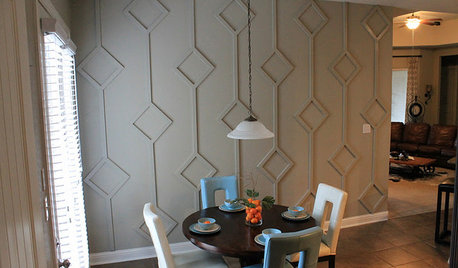 DIY: Bold 3D Dining Room Wall