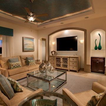 Beach Style Living Room