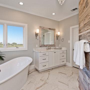 Reclaimed Wood Accent Bathroom