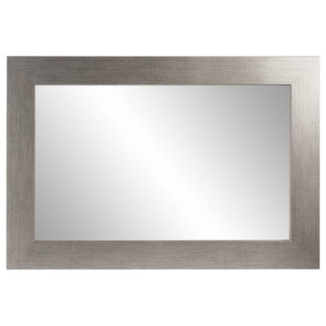 Stainless Grain Square or Diamond Framed Vanity Wall Mirror 32''x 32''