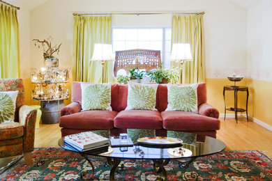 Eclectic living room photo in San Francisco