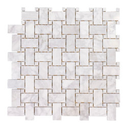 Marble Basket Carrara - Mosaic Tile