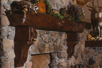 Living room - craftsman living room idea in Other