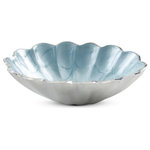 Julia Knight - Peony 5" Oval Bowl, Hydrangea - Fill your home with beauty. Just like the Peony, Julia Knight��_s serveware pieces are beautiful, but never high maintenance! Knight��_s romantic Peony Collection is known for its signature scalloped edges that embody the fullness, lushness and rounded bloom of nature��_s ��_Queen of Flowers��_. The Peony has been cherished for centuries and is known worldwide for symbolizing prosperity, honor, good fortune & a happy marriage! Handcrafted and painted by artisans, this 5��_ Oval Bowl is a great piece crackers, candy, dips or even jewlry! Mix and match all of the remarkable colors in the Peony Collection or pair with pieces from Julia Knight��_s Floral, Classic or By the Sea Collections!