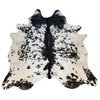 Black and White Salt and Pepper Brazilian Cowhide, 6x7